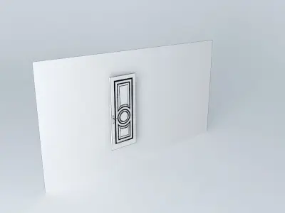By door on wall Free 3D model