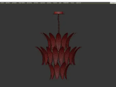 Noir King Chandelier Low-poly 3D model