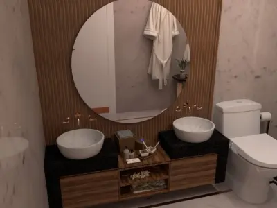 modern bathroom 3D model