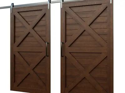 Barn Door 3D model buy