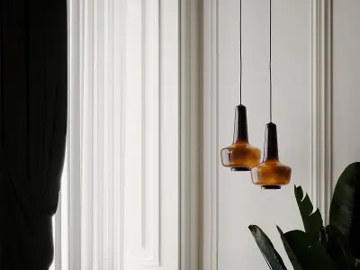 Fog and Morup Holmegaard Kreta Gass Pendant by Jacob Bang 3D model