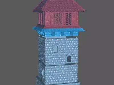 Medieval Watchtower 3D print model