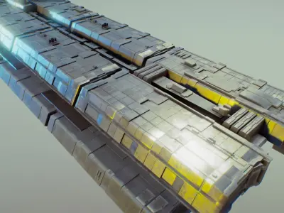 spaceship b09 3D model