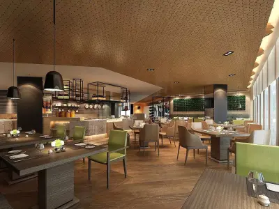 Business Restaurant - Coffee - Banquet  167 3D model