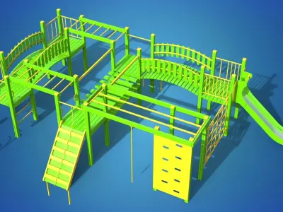 Playground for kids 3D model