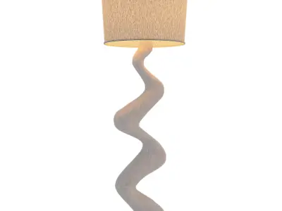 floor lamp 3d model Low-poly 3D model