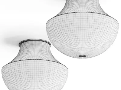 Lulu and Georgia Randi Flush Mount Ceiling Lamp 3D model