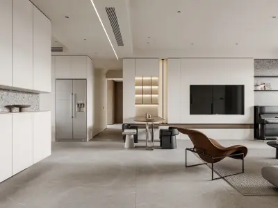 apartment interior scenes     3D model 32