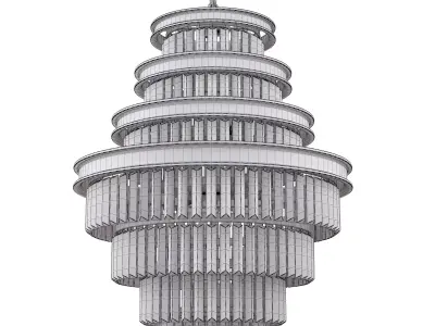 Wellmet Crystal Chandelier 3D model