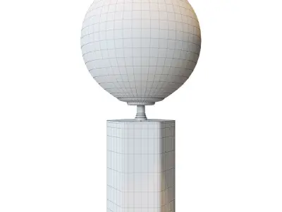 CHARADE MARBLE GLOBE TABLE LAMP 3D model