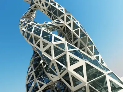 Futuristic Skyscraper 6 3D model