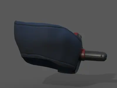 Gas mask respirator scifi futuristic  Low-poly 3D model