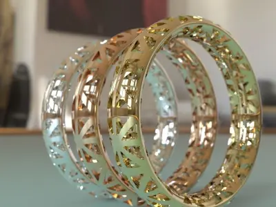 Structured Ring England Flag Hollowed Free 3D print model