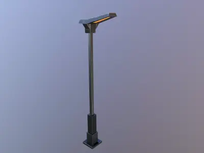 Street Lamp Free low-poly 3D model