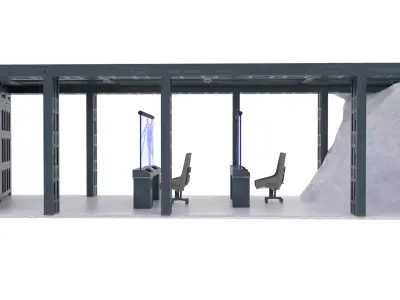 Set 3a Echo Base Control Room 1-12 Scale Blackseries 3D Model Pack