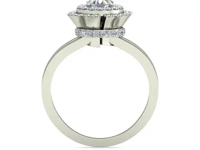 Women Ring  Render 3dm STL OBJ FBX Details 3D print model 392