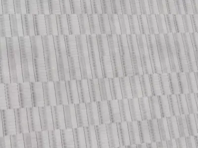 Modern Ribbed White Plaster Wall Panel PBR Seamless Texture