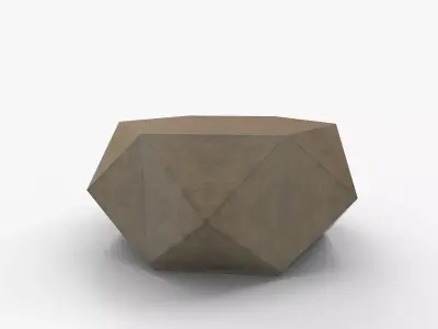 Anika Block Coffee Table 3D model
