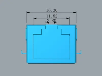 Internet cable interface 3d model 3D print model