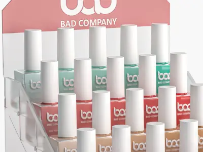 Nail polish set 3D model