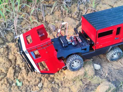 Crawler G90 Sleeper Cab - CR18P 6x6 RC body 3D print model