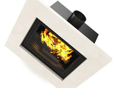 Wall Fireplace 3 3D model