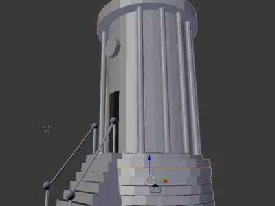 Irish Mussenden Temple Free 3D model