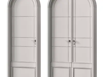 French arch doors 3D model