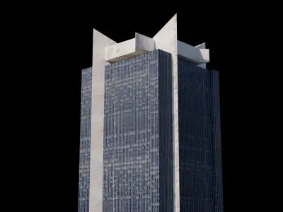 One Astor Plaza - NYC Low-poly 3D model