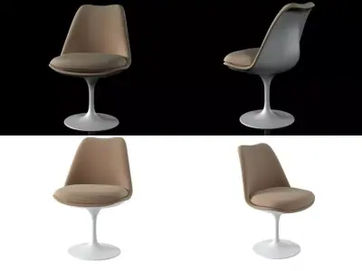 T C saarinen tulip chair 3D model