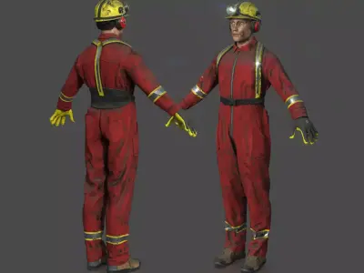 MINER MAN 3D model