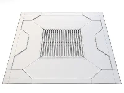 Space Station Floor - Large 3D model