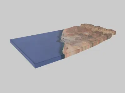 BENGHAZI City Low-poly 3D model