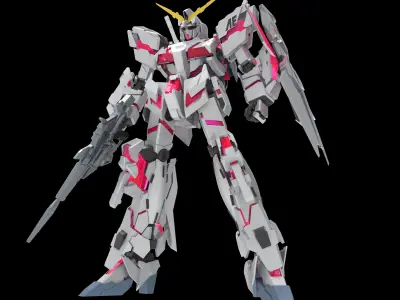 RX-0 Unicorn Gundam 3D model