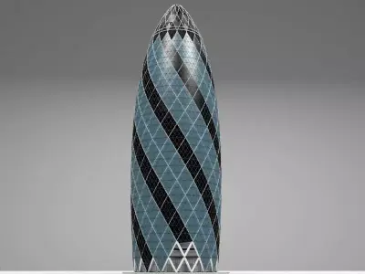 gherkin tower 3D model