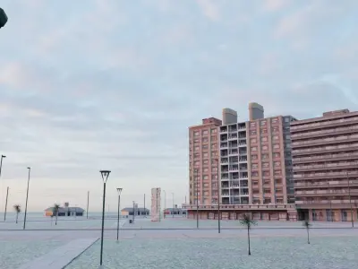 Miramar City Low-poly 3D model