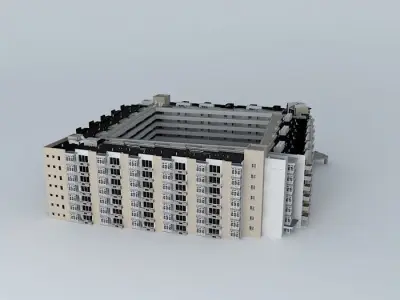 Condominium building Free 3D model