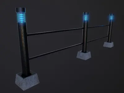 Garden Lights Low-poly 3D model
