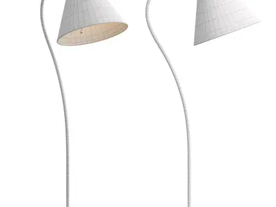 Dume Large Arched Floor Lamp 3D model