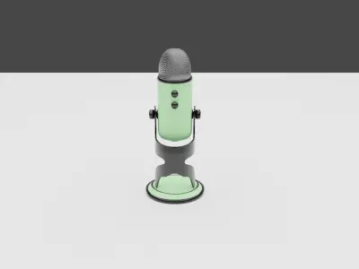 Blue Yeti Microphone  Free low-poly 3D model