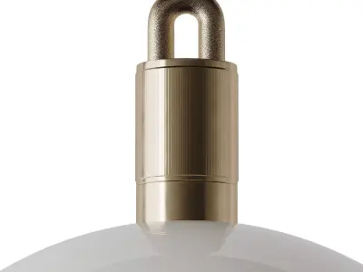 Forked Globe Pendant light 3D model