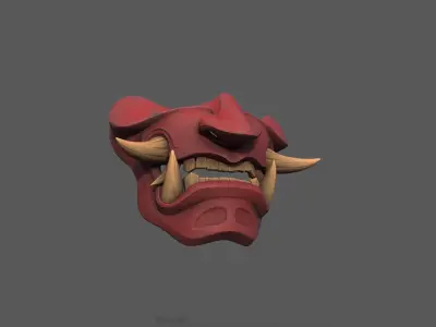 Devil Mask Japan Texture