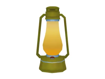 Oil Lantern - Hand Painted 3D model