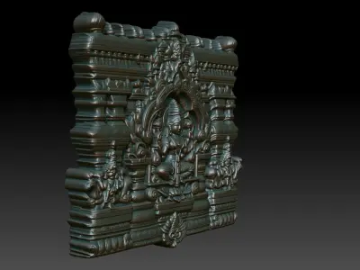 Indian Temple Wall basrelief 33 240622 3D print model
