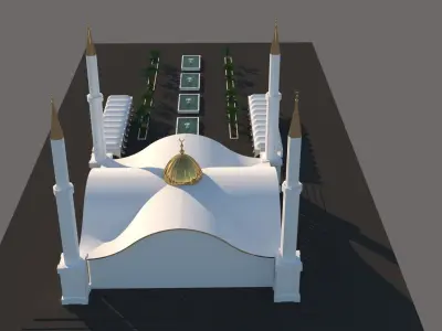 Mosque House of God 3D model