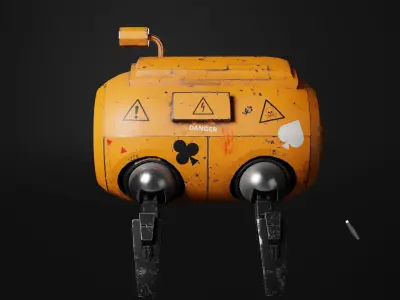 Sci-fi Robot 3d Model by Nikdox 3D model