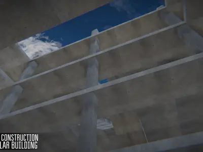 House construction - modular building Low-poly 3D model