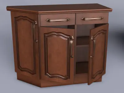 Kitchen Classic Low-poly 3D model