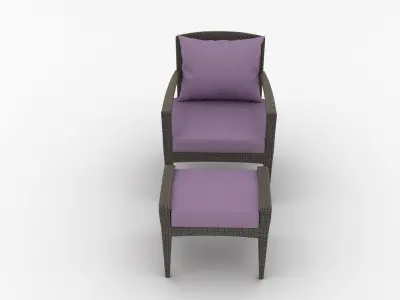Dedon Panama Lounge Chair 3D model