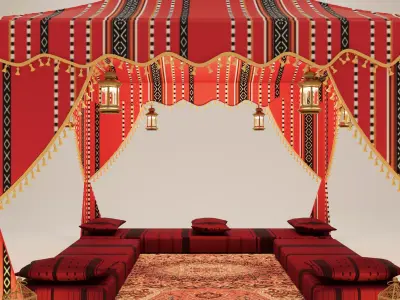 Arabic Tent 3D model